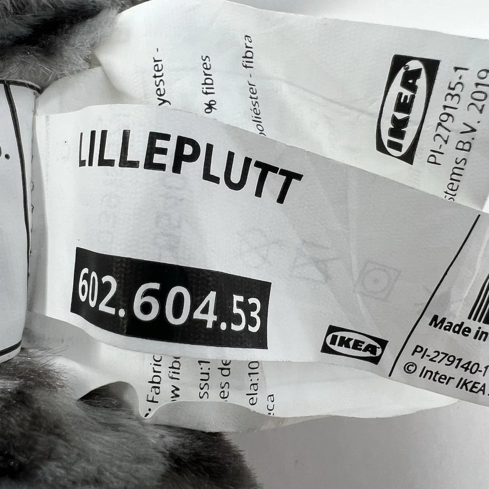 IKEA Cat Plush Lilleplutt Gray Striped Kitten Kitty Stuffed Animal Soft Toy Gift